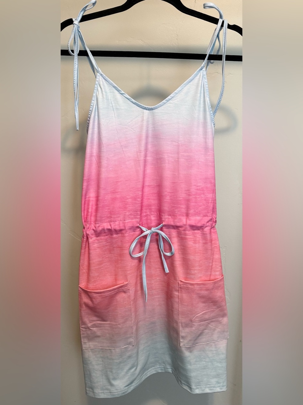 Ombre Pink Tie-Waist One-Piece